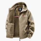 R&B | Outdoor-Fleecejacke mit Kapuze - Skandinavischer Stil für Winter & Freizeit