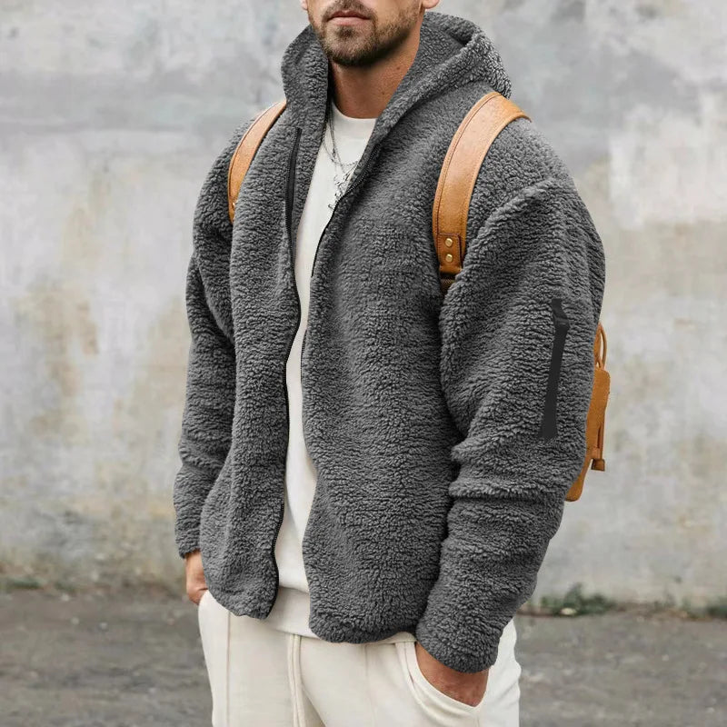 Schwere Winterjacke aus Fleece