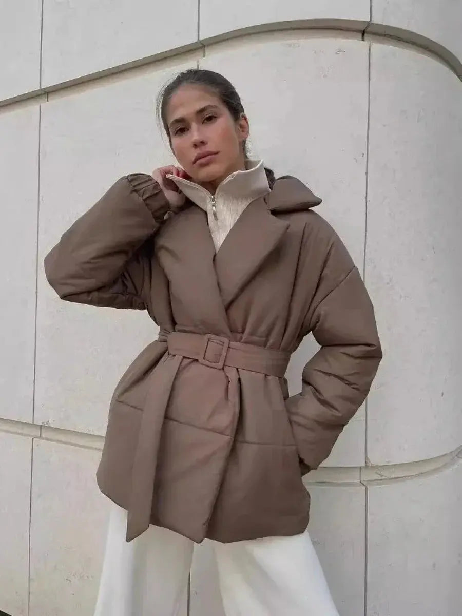 R&B | Pufferjacke mit Gürtel