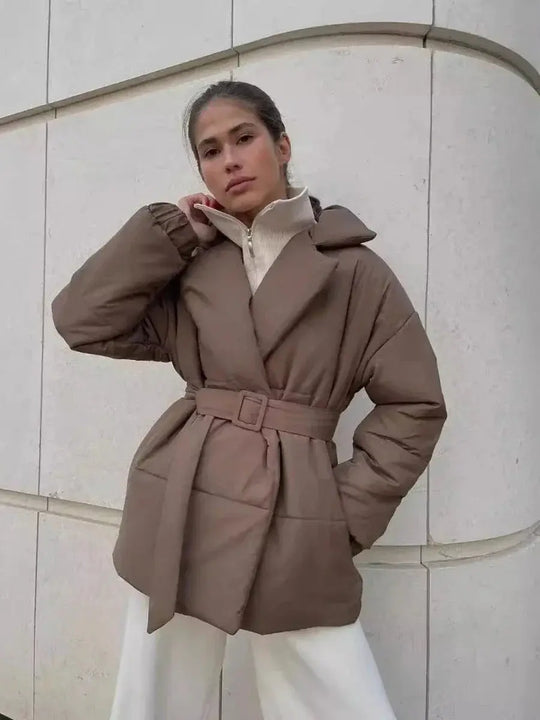 R&B | Pufferjacke mit Gürtel