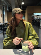 R&B | Trendy Übergröße PU-Lederjacke