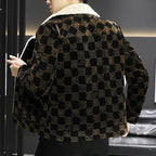 R&B | Kariertes Cord-Jacke