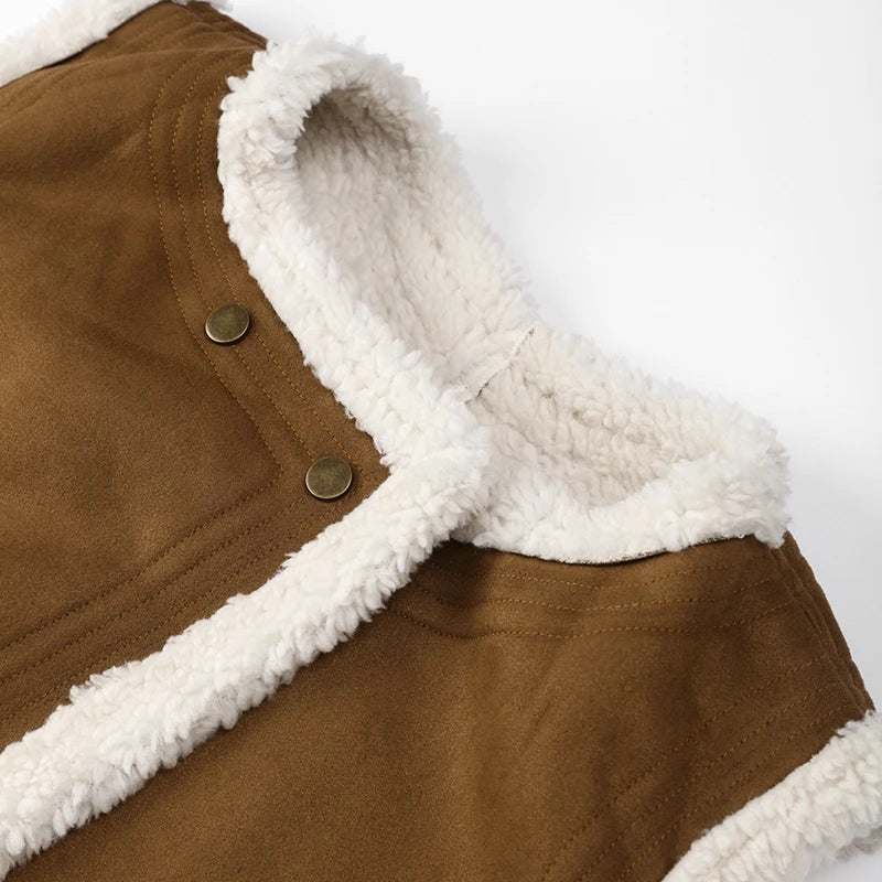 R&B | Leder Winterweste Stilvoll & Zeitlos