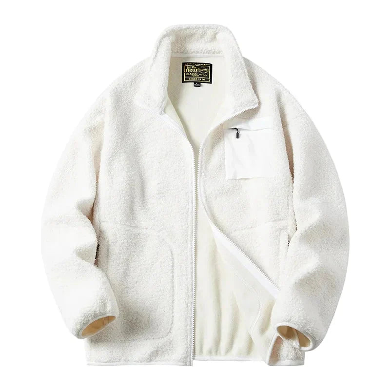 R&B | Unisex Fleecejacke Im Outdoor-Stil mit Reißverschluss und Brusttasche - Ideal für Freizeit & Alltag