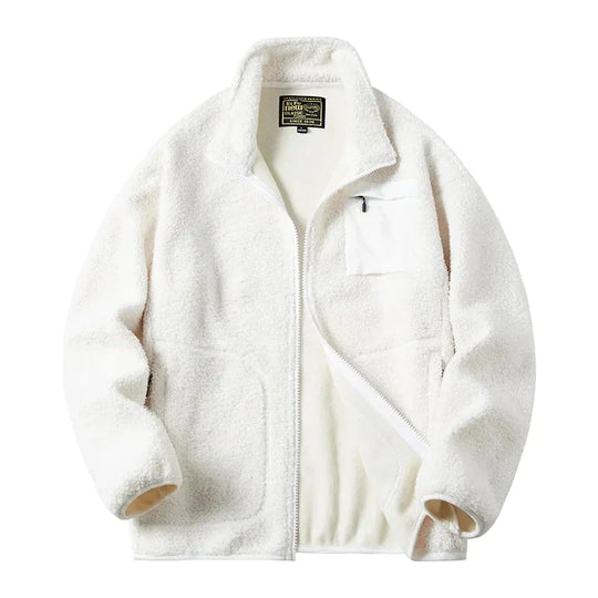 R&B | Unisex Fleecejacke Im Outdoor-Stil mit Reißverschluss und Brusttasche - Ideal für Freizeit & Alltag