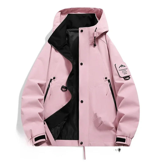 R&B Kapuzen-Windbreaker Jacke