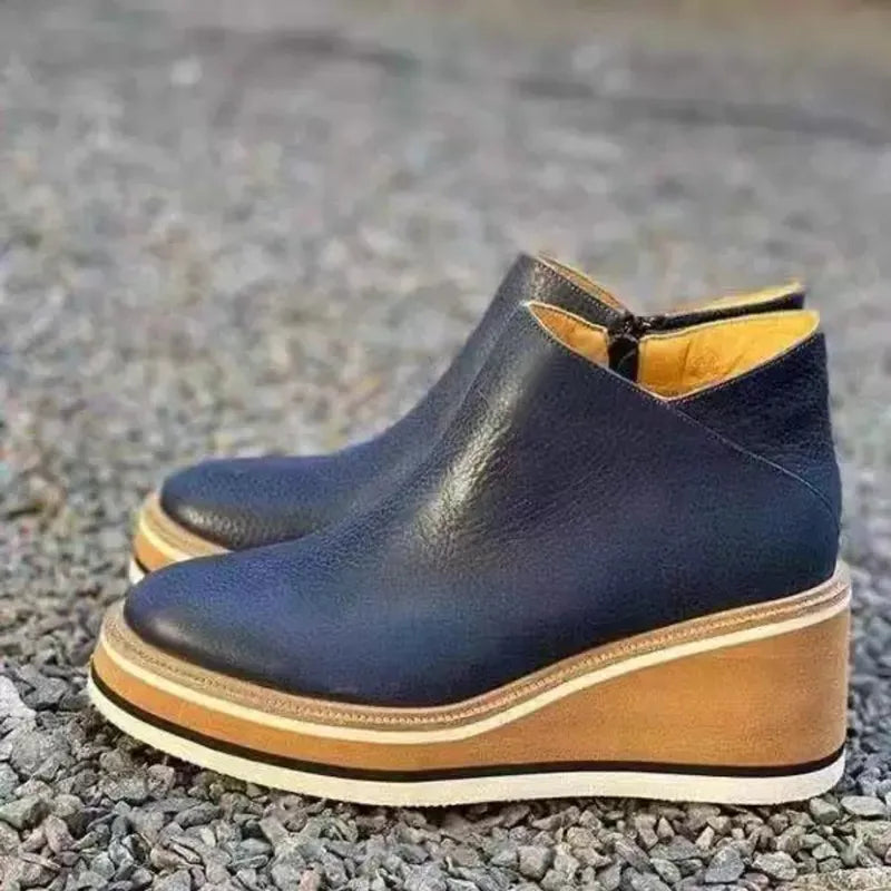 R&B | Stiefeletten mit Reißverschluss und Plateau