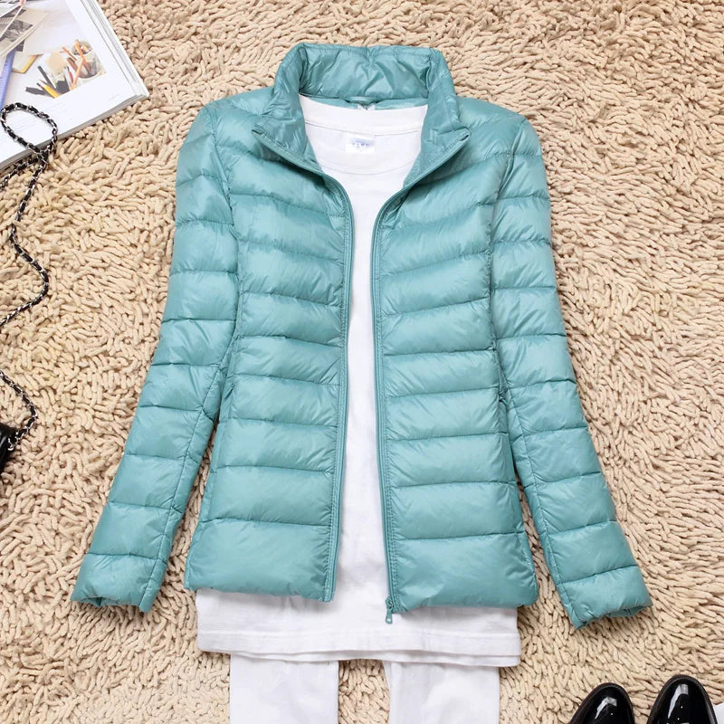 R&B | Ultraleichte Damen Daunenjacke mit Kapuze