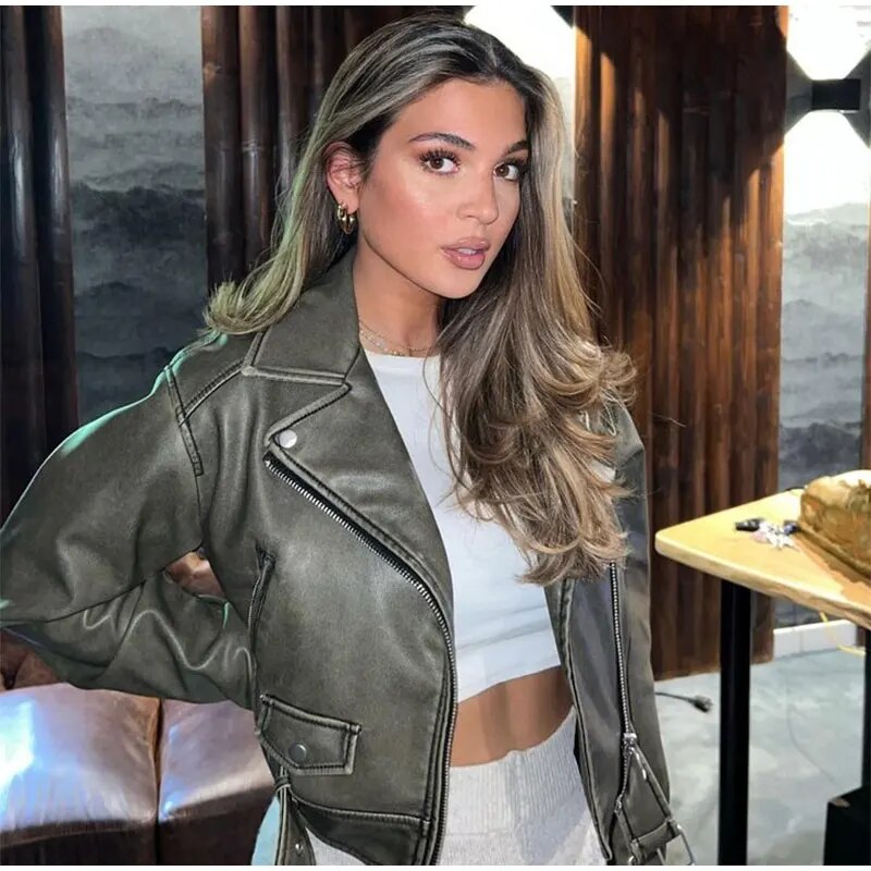 jacke mit Gürtel