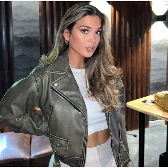 jacke mit Gürtel
