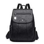 R&B | Großer Leder Rucksack mit DiR&Bstahlschutz für Damen