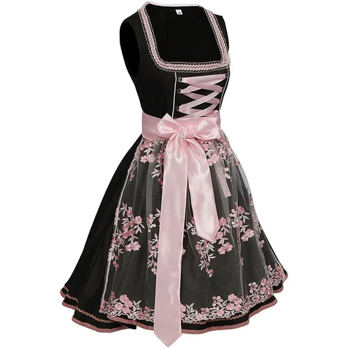 Dirndl mit Blumenmuster für Oktoberfest