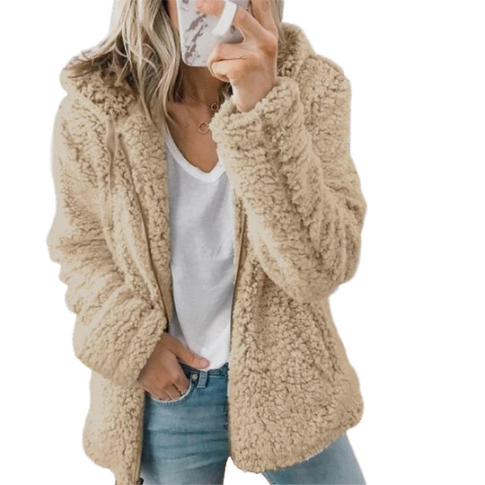 R&B | Teddy Fleecejacke Damen Lang