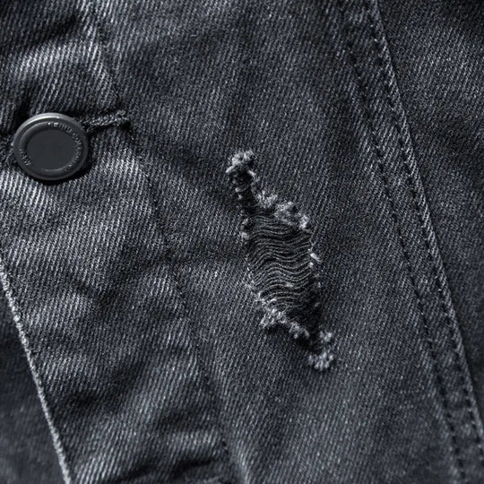 R&B | Herren Jeansjacke mit modernem Kapuzenpulli