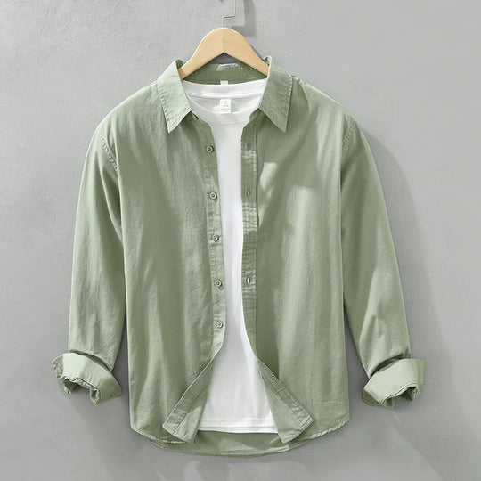 R&B | Lässige Langarmhemd Baumwolle Zeitloses Design