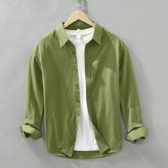 R&B | Lässige Langarmhemd Baumwolle Zeitloses Design