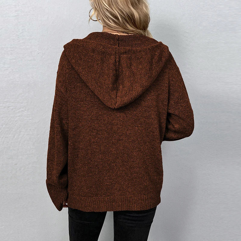 R&B | Strickjacke mit Kapuze