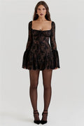 Vintage-Korselett-Kleid