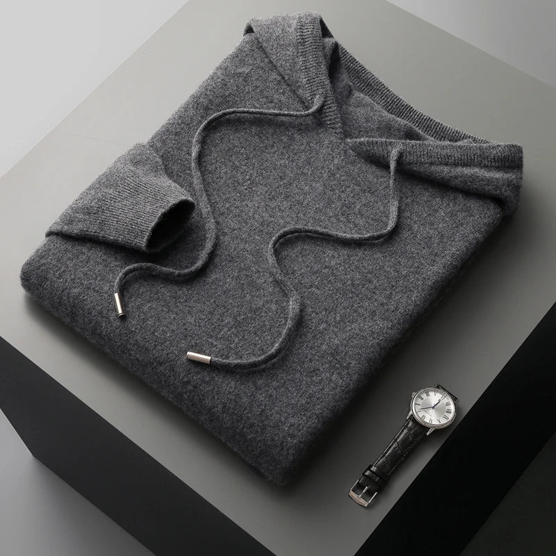R&B | Hoodie Aus Wollmix Wolle Warm und Bequem