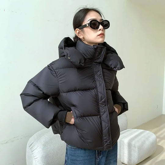 R&B | Pufferjacke - Hoher Kragen - Oversized Fit - Gepolstert und Warm