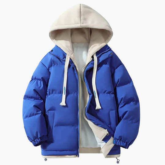 R&B | Winter Daunenjacke mit Kapuze - Modischer Streetwear-Puffer für Alltag & Outdoor