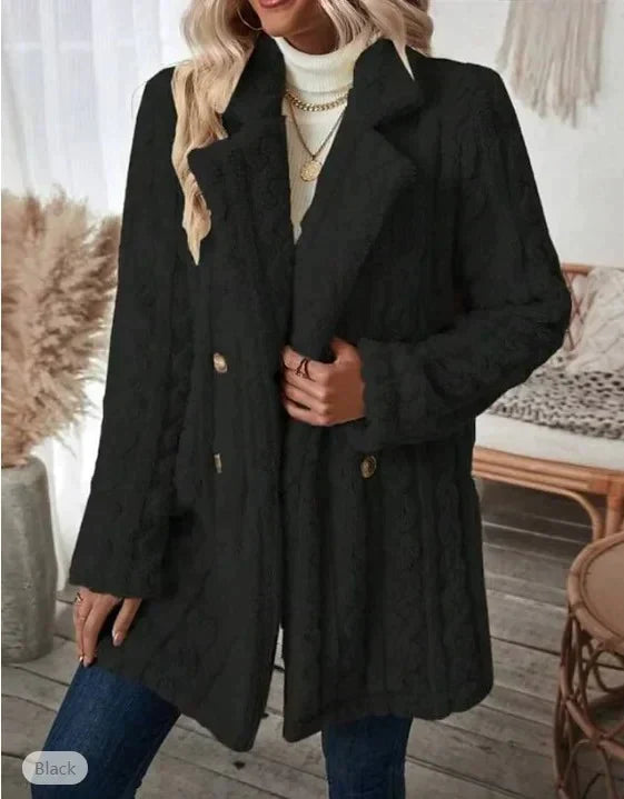 R&B | Lässiger Mantel mit Langen Ärmeln und Kragen