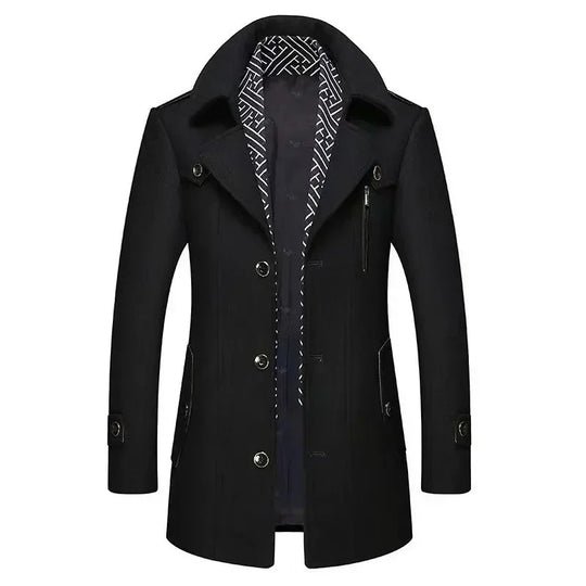 R&B | Business Mantel Eleganter Winter Langjacke Klassisch Modern Freizeit