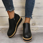 R&B | Stiefeletten mit Reißverschluss und Plateau