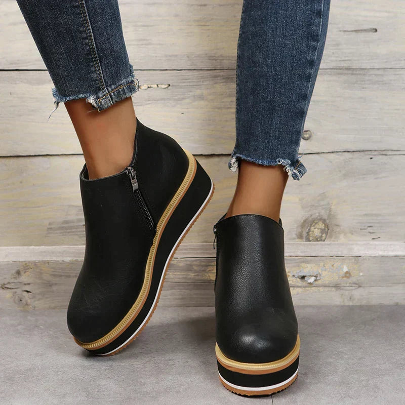 Chic Wedge Boots – Mila R&B
