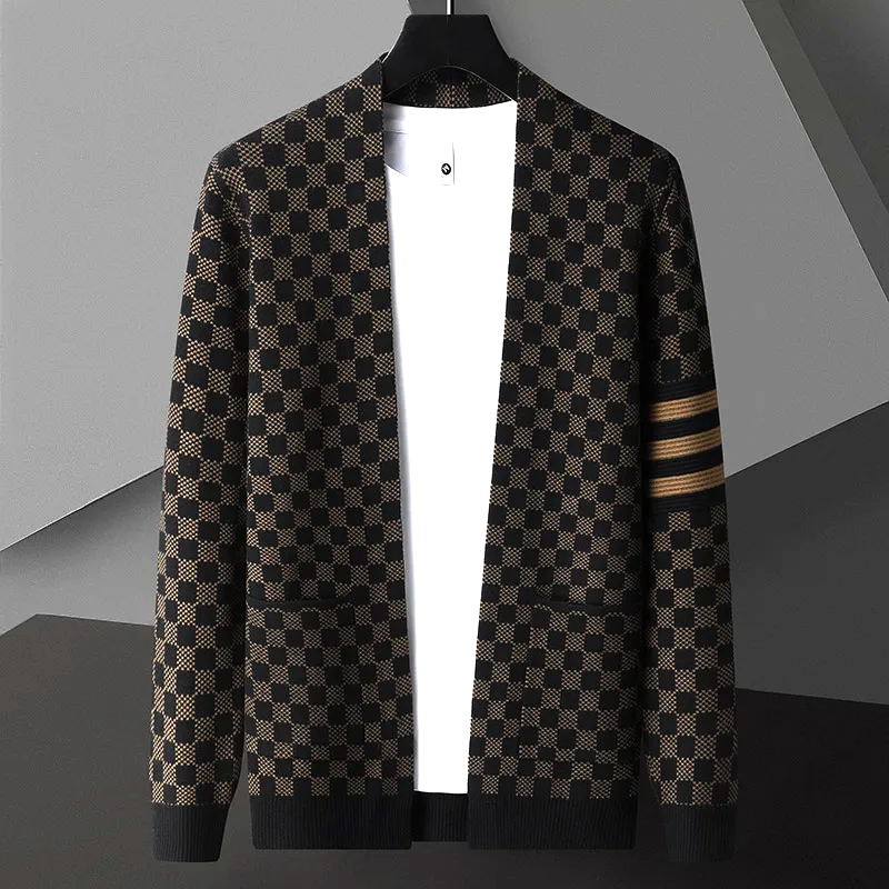 R&B | Gemusteter Cardigan Strick Elegant, Stilvoll