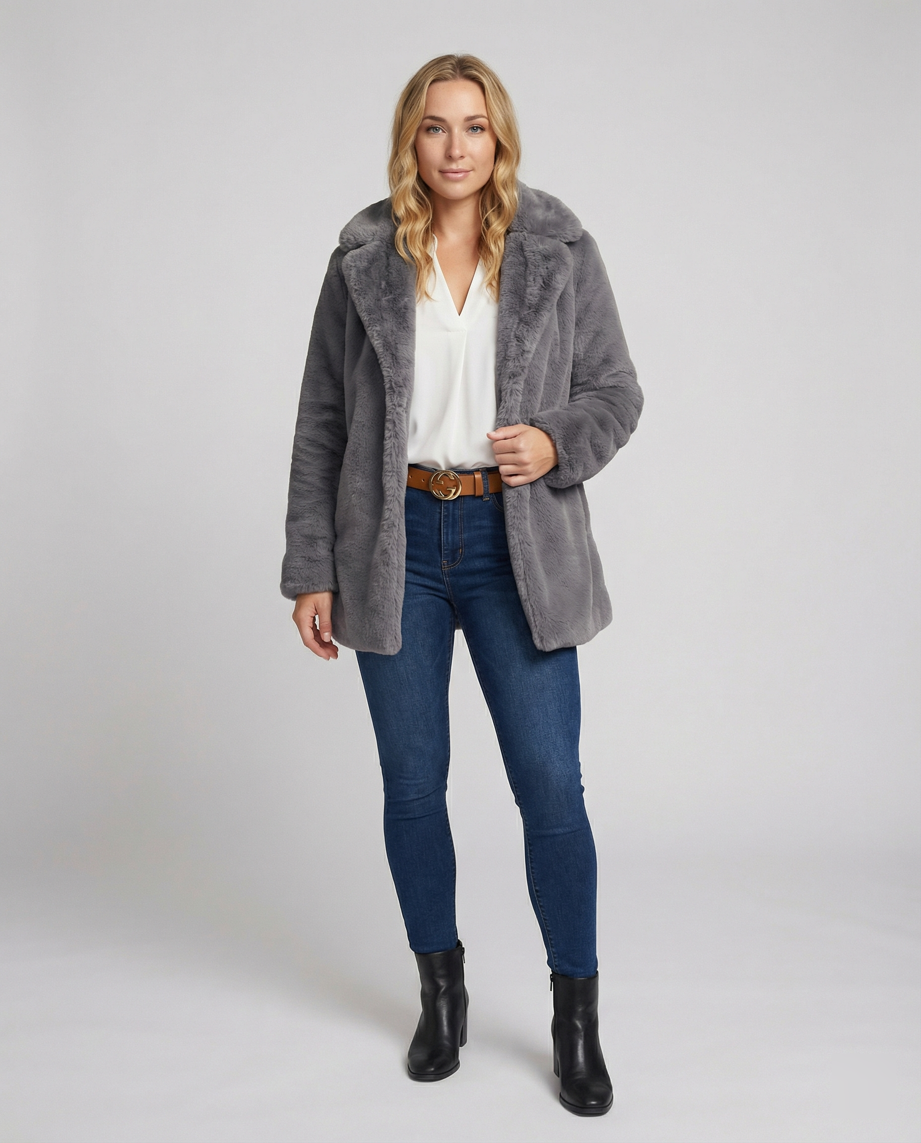 R&B | D'Hiver mit Weichem Stoff und Mittellanger Passform für Frauen Ideal für Kaltes Wetter