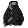 R&B Damen Windbreaker Jacke mit Kapuze und Stehkragen