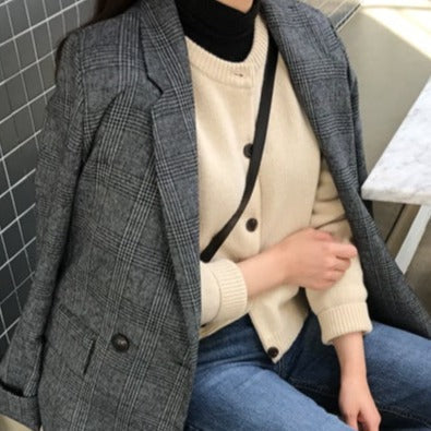 R&B | Blazer mit Karierter Jacke