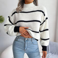R&B | Lässiger Gestreifter Pullover