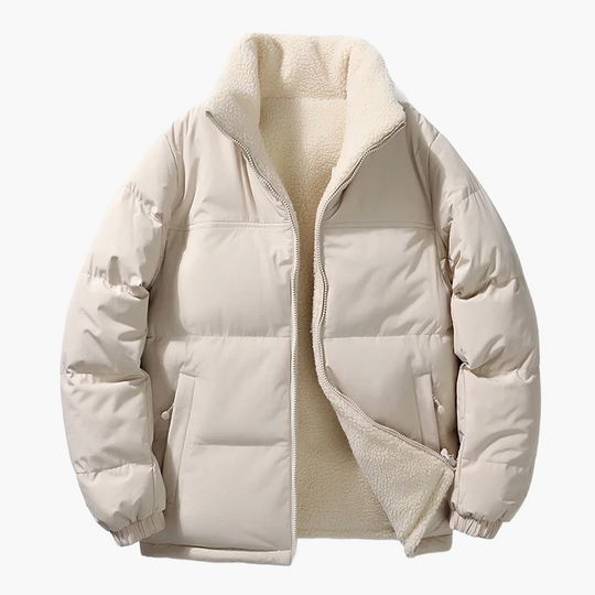 R&B | Winter-Steppjacke mit Fleece-Innenfutter - Urbane Freizeitjacke, Lockere Passform, Warm, Ideal für Alltag & Outdoor