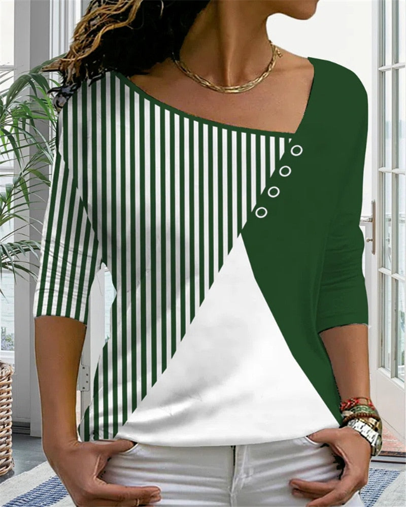 R&B | Mirtesshirt V-Ausschnitt T-Shirt für Damen