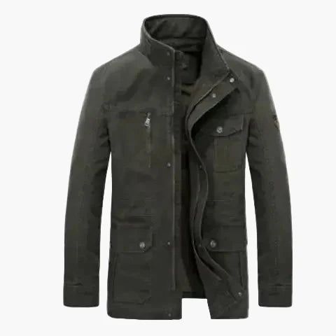 R&B | Freizeitjacke mit Stehkragen und Mehrfachtaschen - Lässige Übergangsjacke für Alltag und Outdoor
