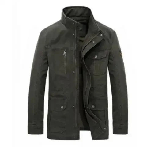 R&B | Outdoor Übergangsjacke mit Stehkragen und Mehrfachtaschen - Lässige Mode für Alltag und Freizeit