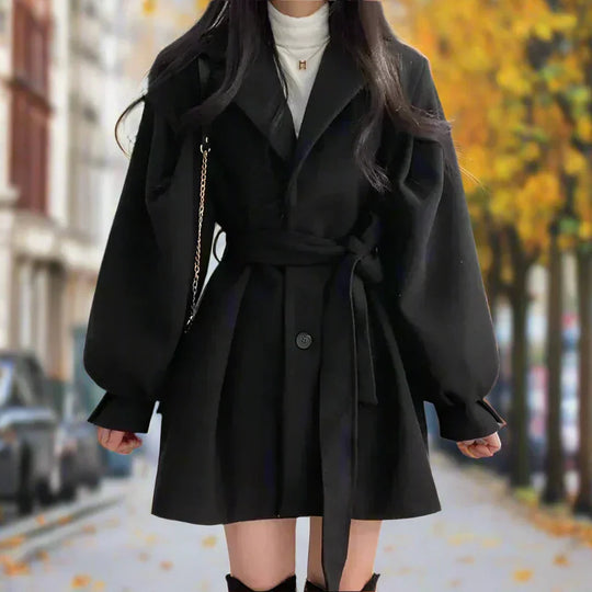 R&B | Langer Damen-Trenchcoat mit Gürtel - Zeitlose Eleganz