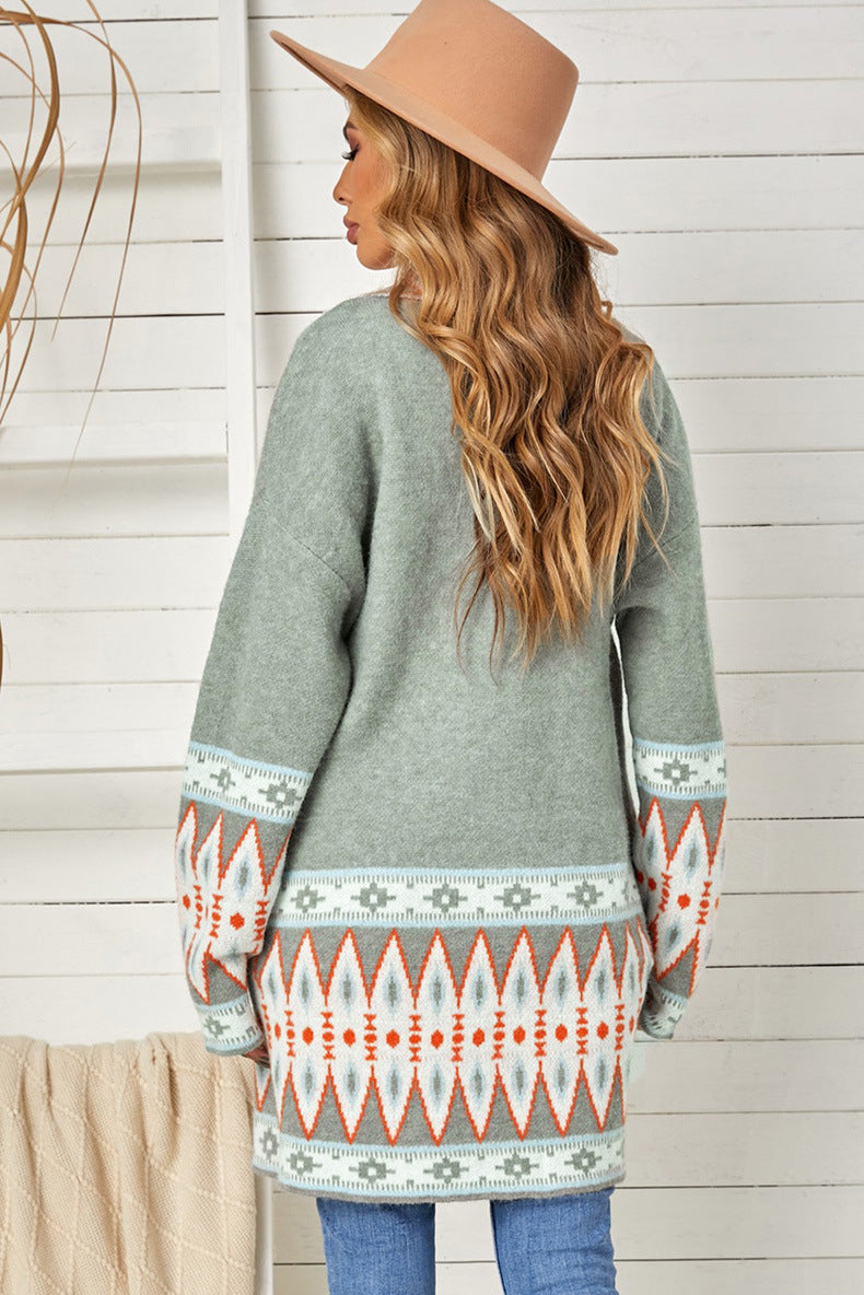 R&B | Strick-Midilanger Cardigan