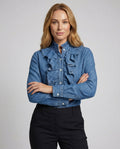 Elegante Gerüschte Bluse Damen | R&B