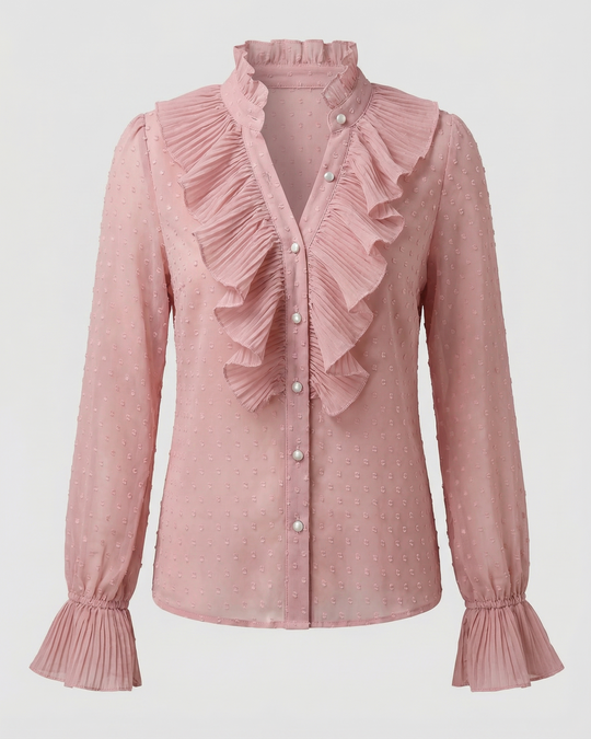 Elegante Gerüschte Bluse Damen | R&B
