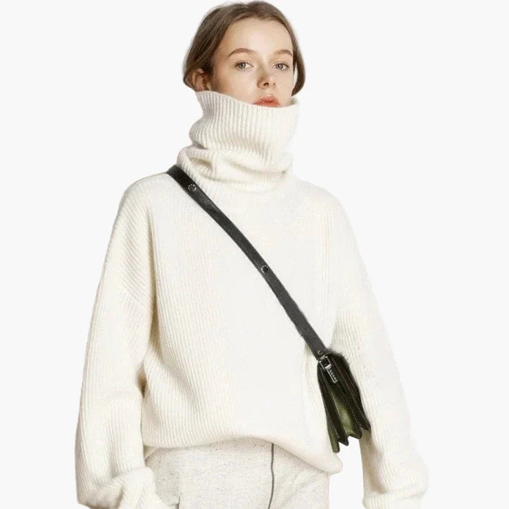 R&B | Oversized Stil Rollkragenpullover für Freizeit und Büro