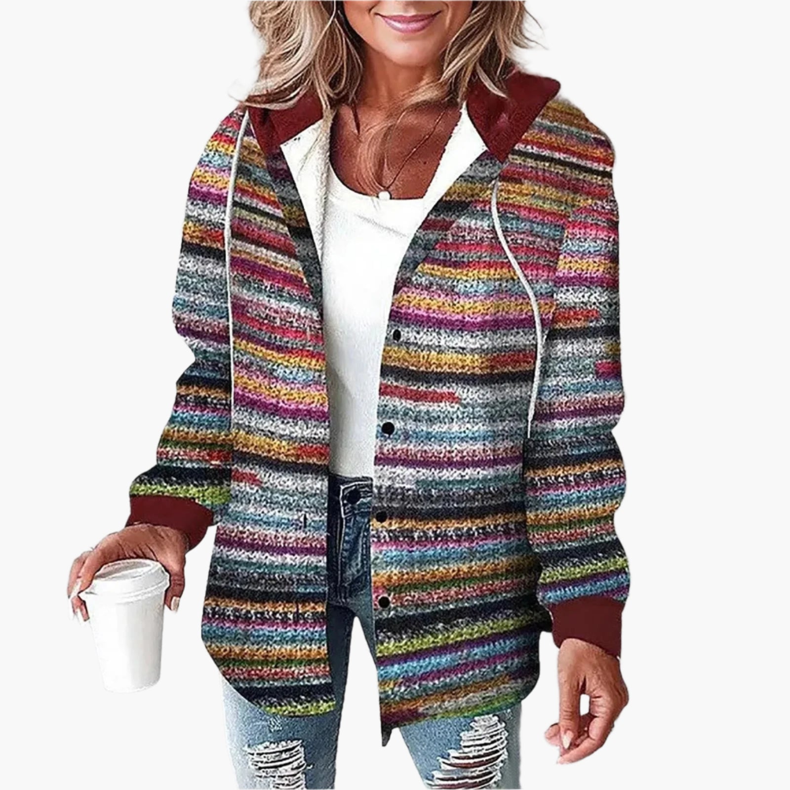 R&B | Karierte Freizeitjacke mit Kapuze - Lässiger Herbst- und Winterstil