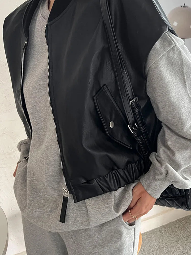 R&B | Lederjacke Eng & Trendy