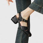 elegante Damensandalen, hochwertiges Leder. R&B R&B