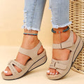 EB - Bequeme orthopädische Sandalen mit Keilabsatz