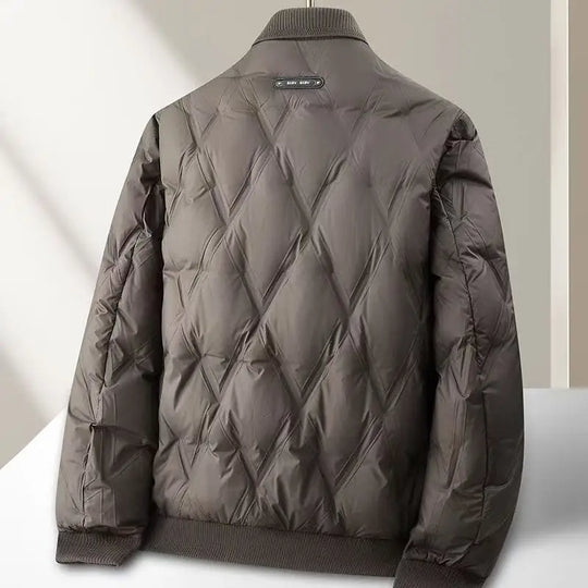 R&B | Gepolsterte Steppjacke Lässiger Schnitt mit Geripptem Kragen und Manschetten