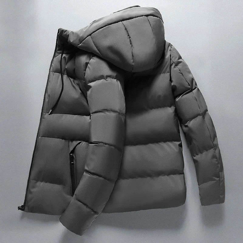 R&B | Gepolsterte Winterjacke mit Kapuze Polyester Warm und Funktional