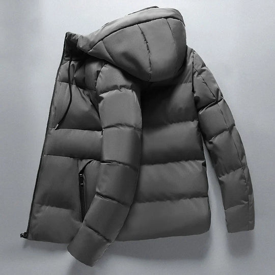 R&B | Gepolsterte Winterjacke mit Kapuze Polyester Warm und Funktional